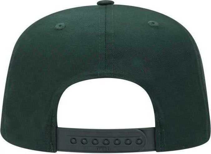 OTTO 27-079 Twill 8 Rows Stitching Pro Style Cap - Dark Green - HIT a Double - 1