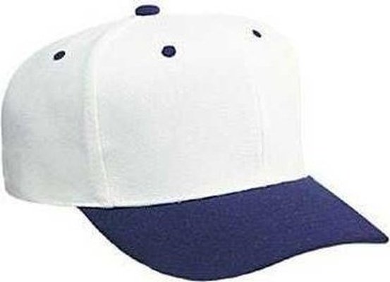 OTTO 27-303 Wool Blend Grey Undervisor Pro Style Cap - Navy White - HIT a Double - 1