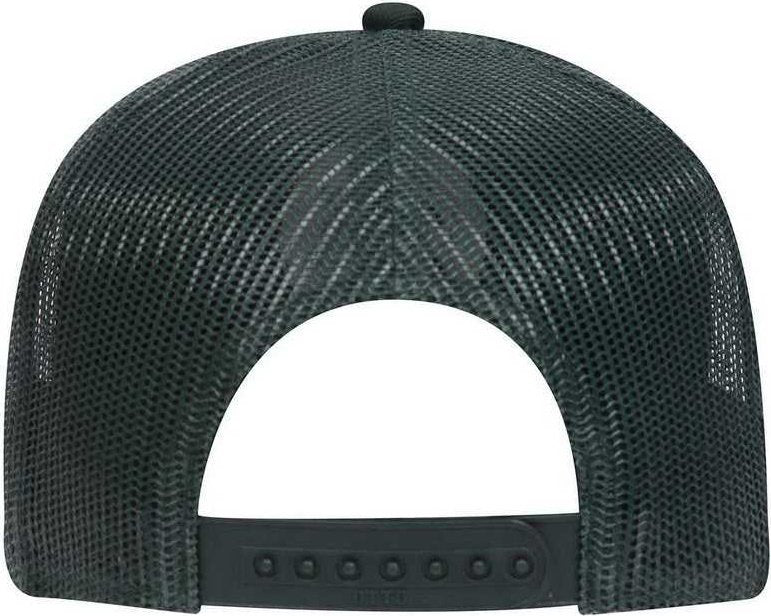 OTTO 30-287 Cotton Twill Pro Style Mesh Back Cap with Fabric Adjustable Hook - Dark Green - HIT a Double - 1