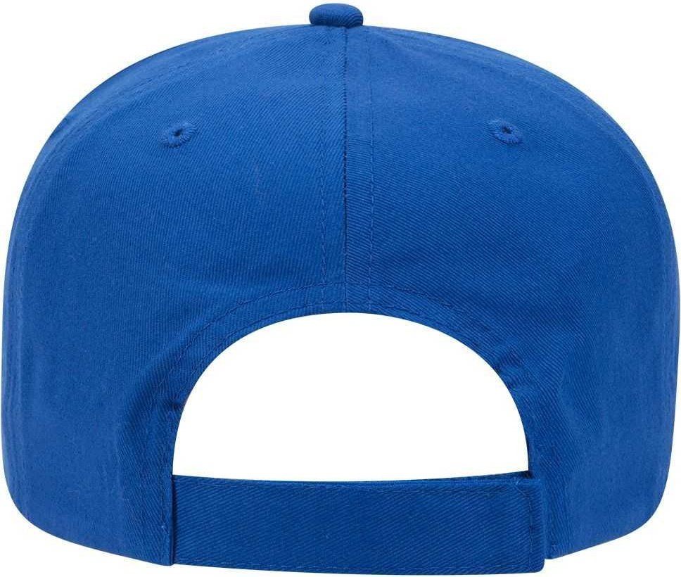 OTTO 31-538 Cotton Twill 5 Panel Pro Style Cap with Fabric Adjustable Hook - Royal - HIT a Double - 1