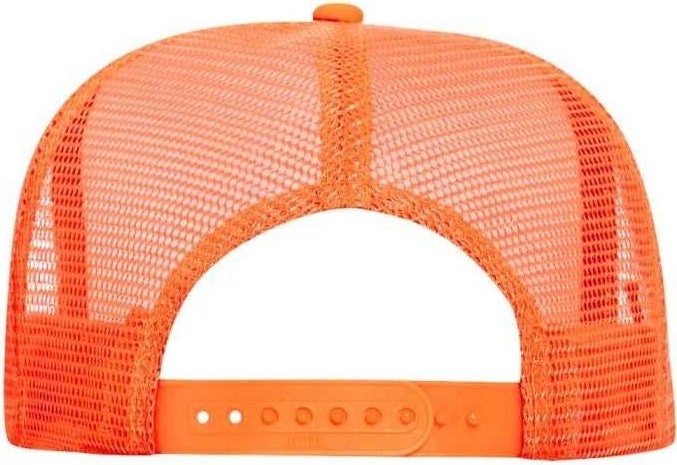 OTTO 55-133 Neon Polyester Foam Golf Style Mesh Back Cap - Neon Orange - HIT a Double - 1