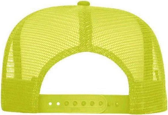 OTTO 55-133 Neon Polyester Foam Golf Style Mesh Back Cap - Neon Yellow - HIT a Double - 1