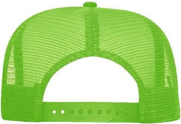 OTTO 55-133 Neon Polyester Foam Golf Style Mesh Back Cap - Neon Green - HIT a Double - 1