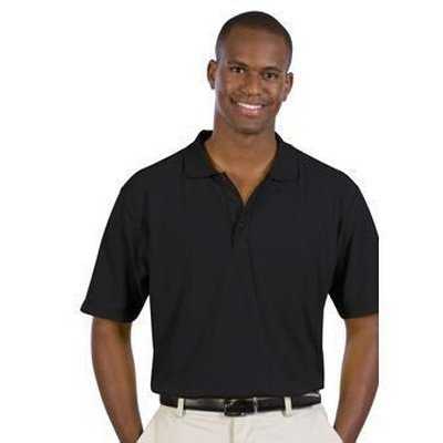 OTTO 601-103 Men's 5.6 oz. Pique Knit Sport Shirts - Black - HIT a Double - 1