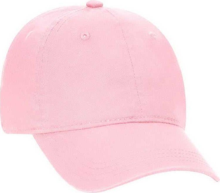 OTTO 64-1290 Youth 6 Panel Low Profile Dad Hat - Pink - HIT a Double - 1