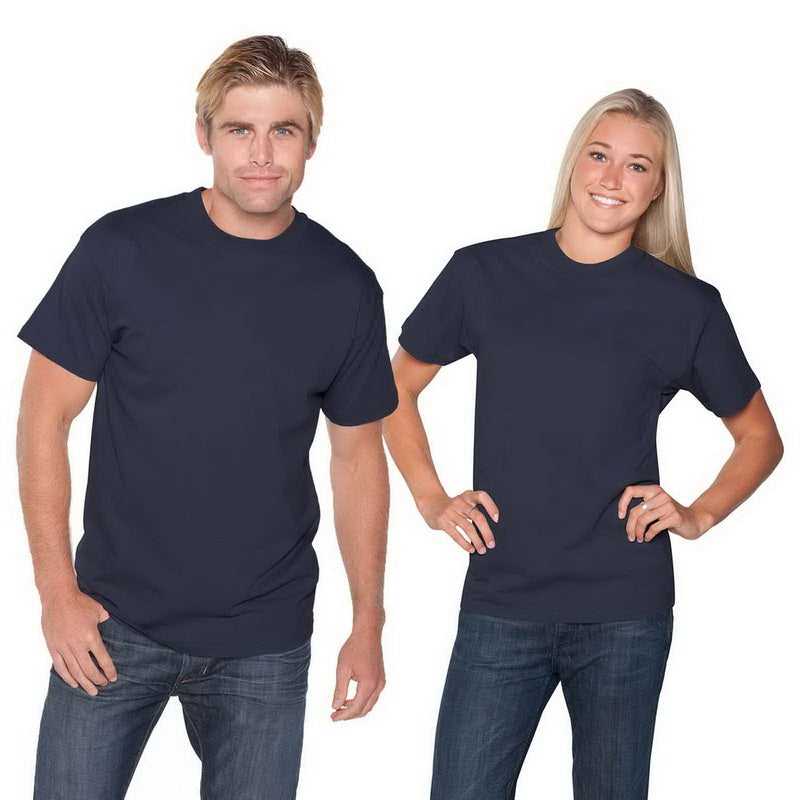 OTTO 651-201 Unisex 6.1 oz. Heavyweight Jersey Knit T-Shirts - Navy - HIT a Double - 1