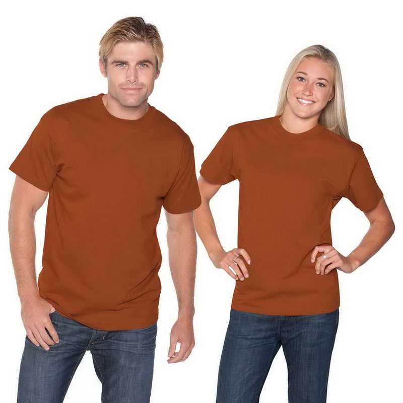 OTTO 651-201 Unisex 6.1 oz. Heavyweight Jersey Knit T-Shirts - Texas Orange - HIT a Double - 1