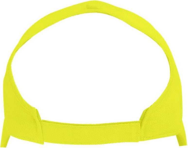 OTTO 69-600 4 Panel Ponytail Extra Large Visor Cap - Neon Yellow - HIT a Double - 1