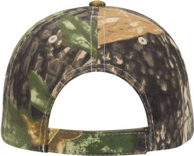 OTTO 78-835 Camouflage 6 Panel Low Profile Baseball Cap - Khaki Black Dark Green - HIT a Double - 1
