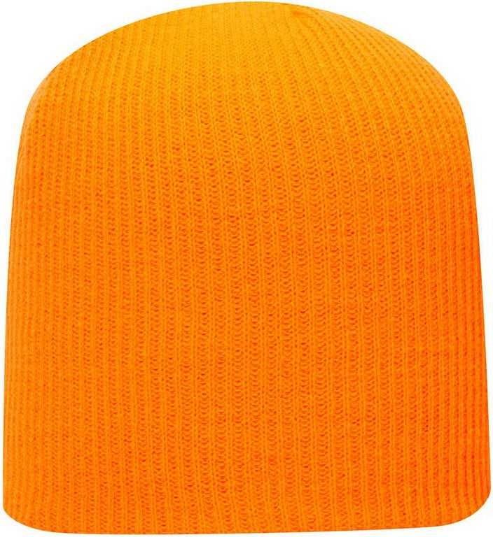 OTTO 82-1173 Super Soft Acrylic Knit Beanie - Neon Orange - HIT a Double - 1