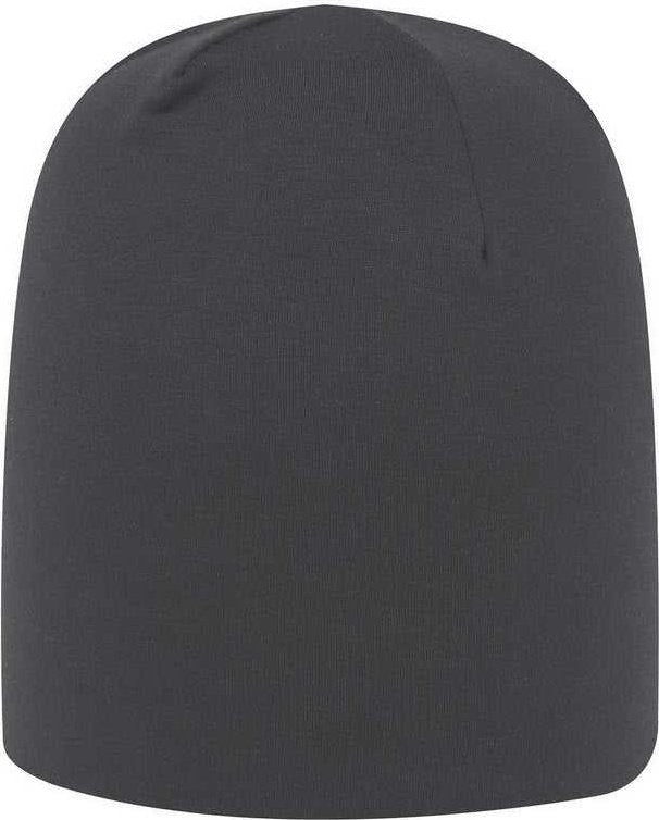 OTTO 82-1182 Jersey Knit 9 1/2" Lightweight Beanie - Charcoal Gray - HIT a Double - 1