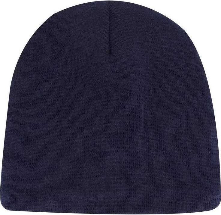 OTTO 82-1317 9 Classic Knit Beanie with Inside Fleece Lining - Navy - HIT a Double - 1