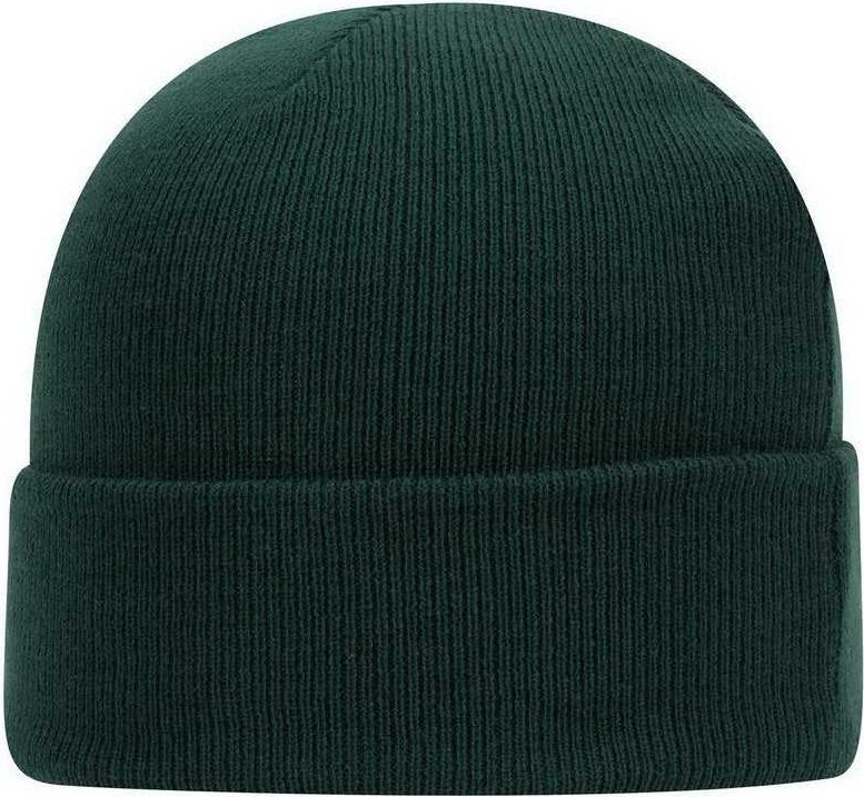 OTTO 82-404 100% Acrylic Knit Beanie Cap 12" - Dark Green - HIT a Double - 1