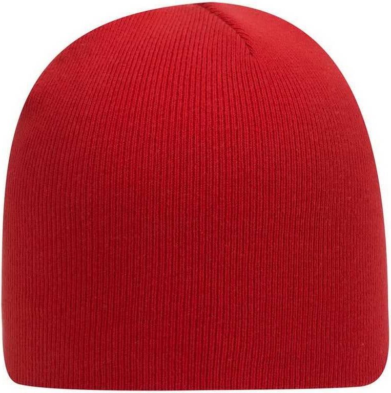 OTTO 82-481 60% Cotton/40% Acrylic Superior Cotton Knit Beanie, 9" - Red - HIT a Double - 1