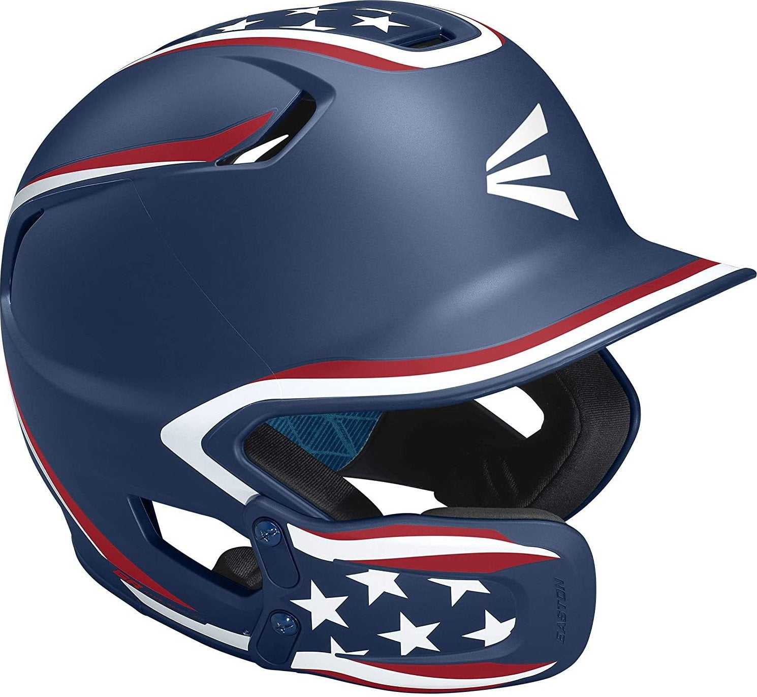 Easton Z5 2.0 Solid Batting Helmet with Universal Jaw Guard - Stars and Stripes - HIT A Double