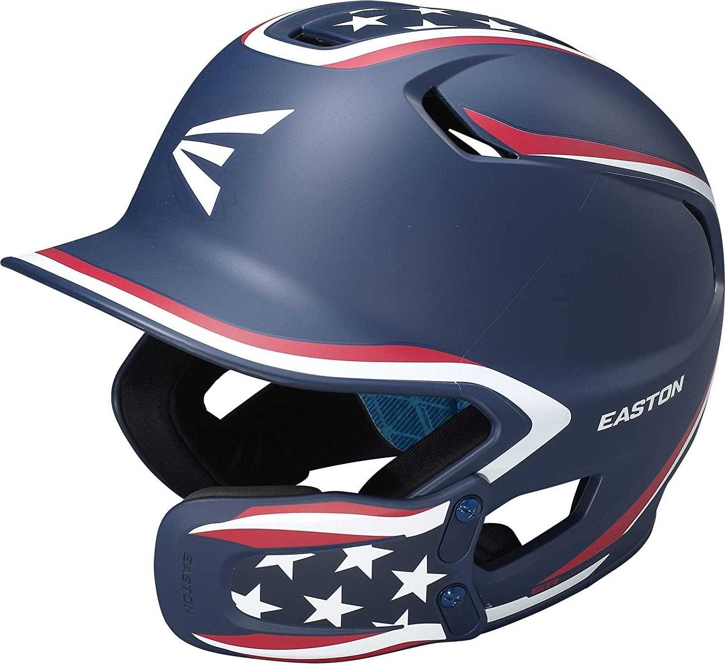 Easton Z5 2.0 Solid Batting Helmet with Universal Jaw Guard - Stars and Stripes - HIT A Double