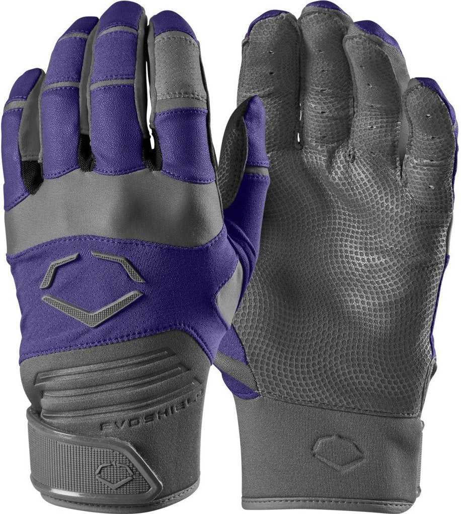 EvoShield Adult Evo Aggressor Batting Gloves - Purple - HIT A Double