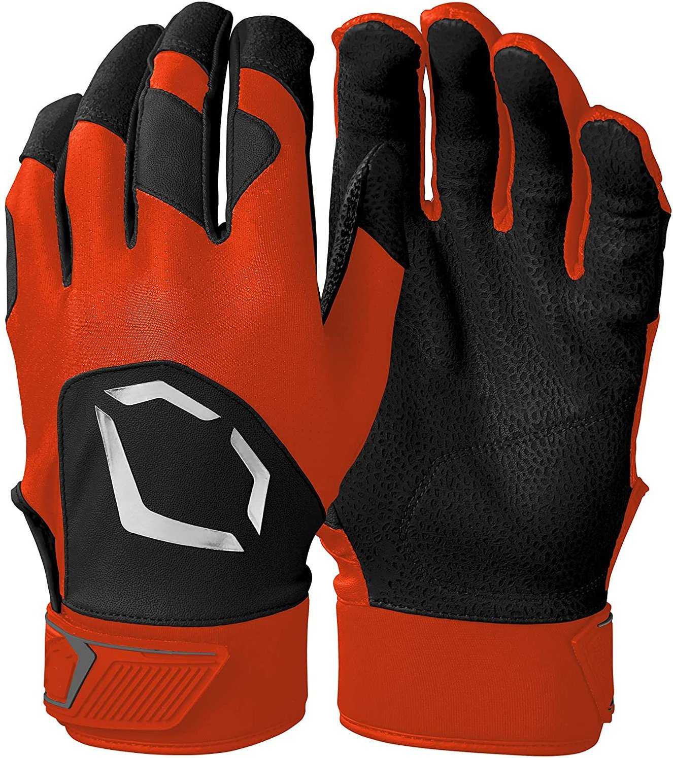 EvoShield Adult Evo Standout Batting Gloves - Orange - HIT A Double