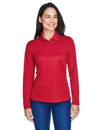 Extreme 75111 Ladies&#39; Eperformance Snag Protection Long-Sleeve Polo - Red - HIT a Double