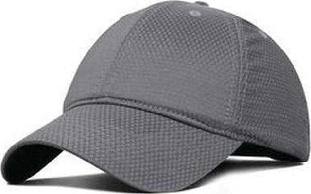 Fahrenheit F781 Textured Performance Fabric Cap - Charcoal - HIT a Double