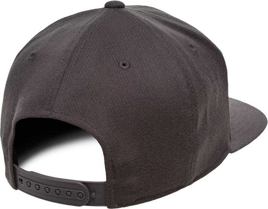 Flexfit 110 Flat Bill Snapback Cap - Dark Gray - HIT a Double