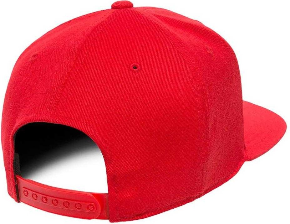 Flexfit 110 Flat Bill Snapback Cap - Red - HIT a Double