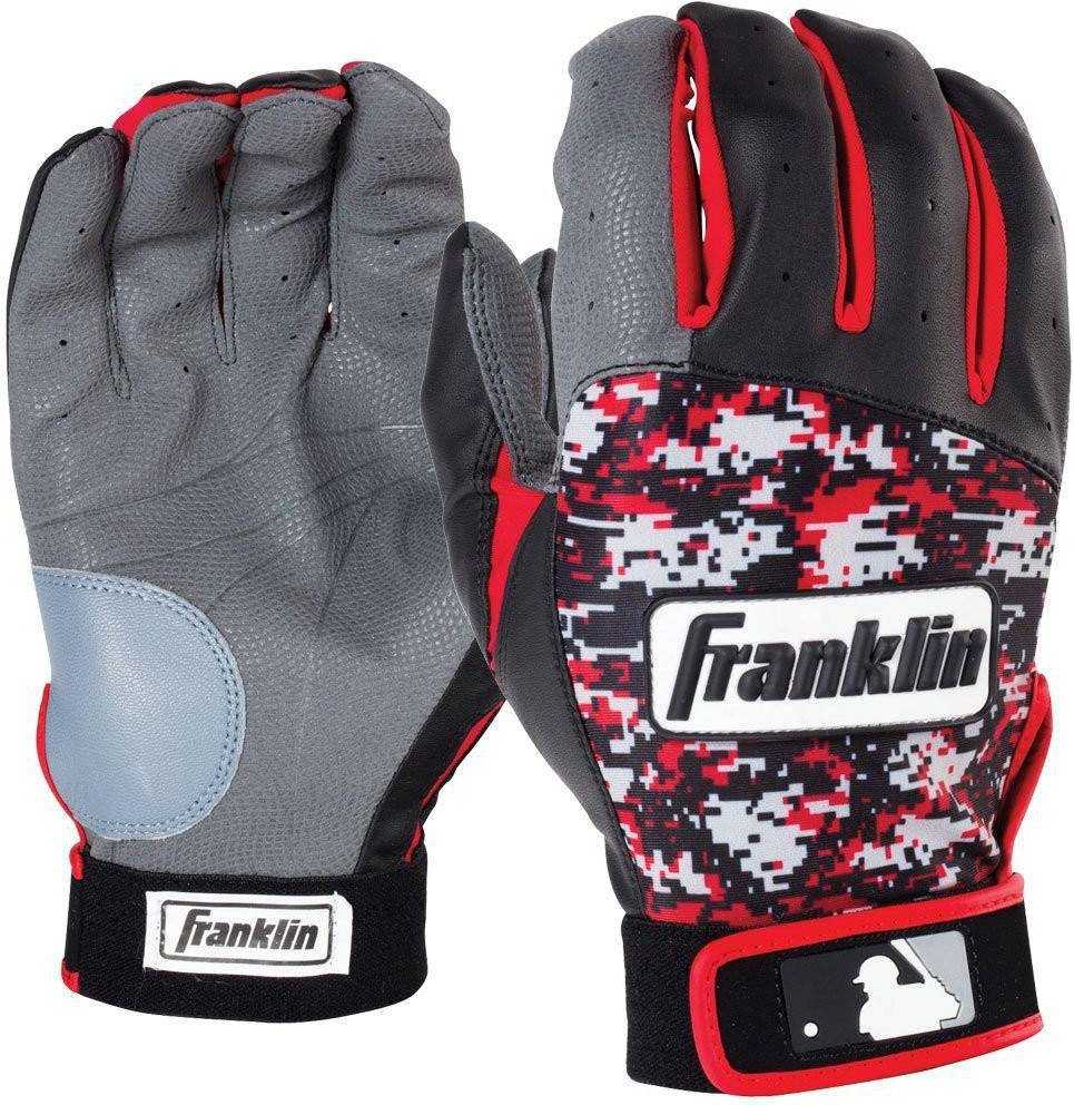 Franklin Digitek Youth Batting Gloves - Black Red Camo - HIT a Double