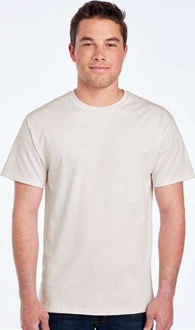 Fruit Of The Loom 3930R HD Cotton Short Sleeve T-Shirt - Sweet Cream Heather - HIT a Double - 1