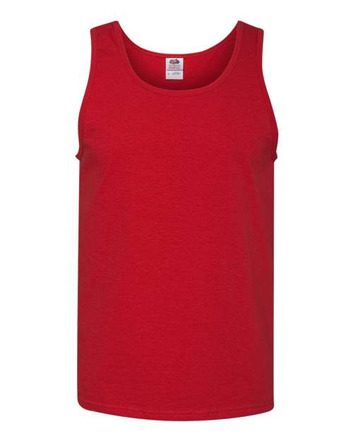 Fruit Of The Loom 39TKR HD Cotton Tank Top - True Red - HIT a Double