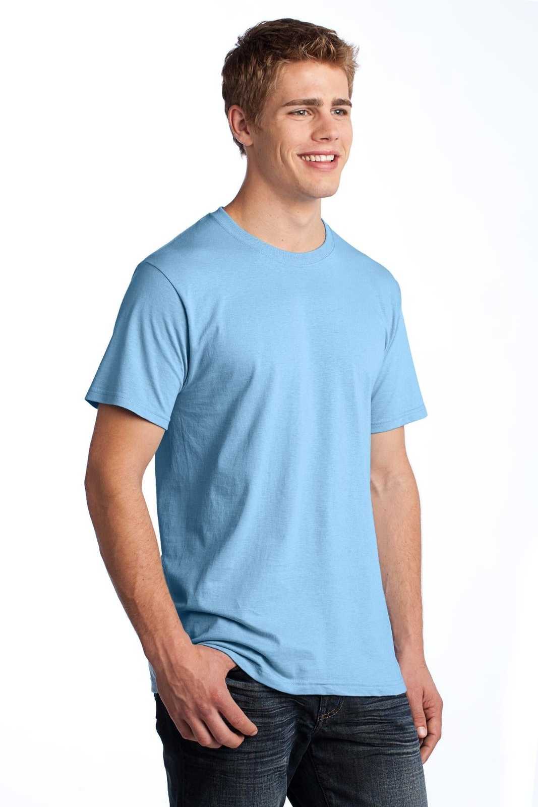 Fruit of the Loom 3930 HD Cotton 100% Cotton T-Shirt - Light Blue - HIT a Double