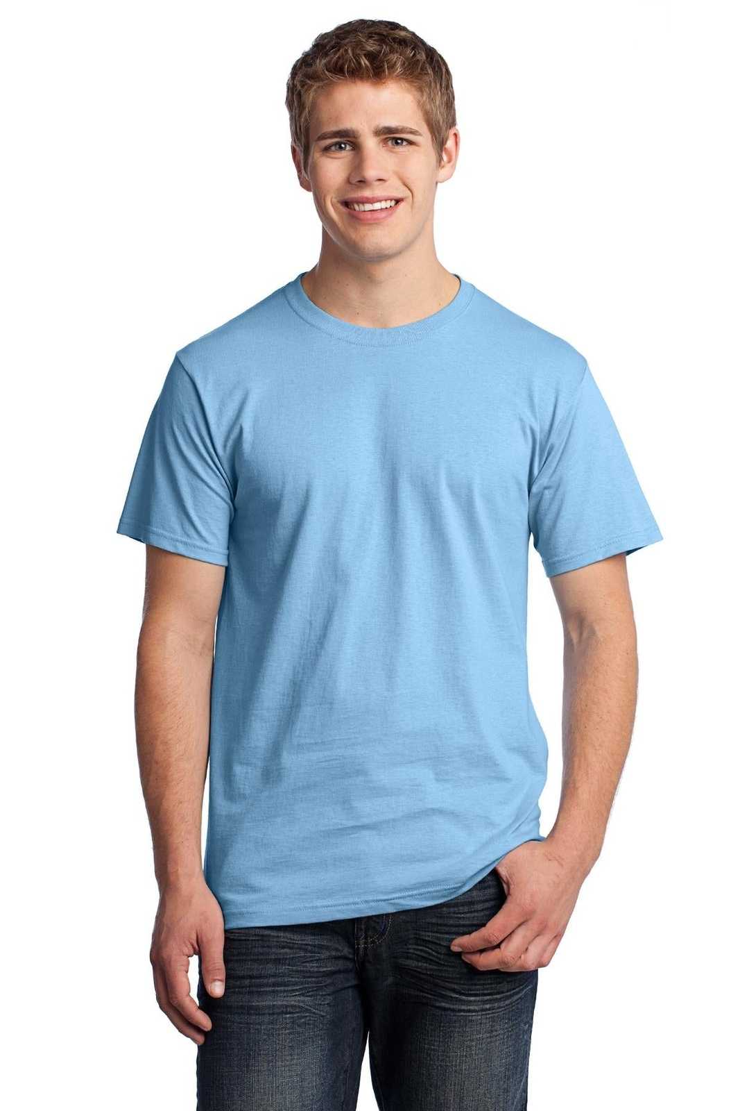 Fruit of the Loom 3930 HD Cotton 100% Cotton T-Shirt - Light Blue - HIT a Double