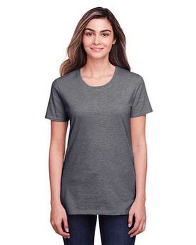 Fruit of the Loom IC47WR Ladies' Iconic T-Shirt - Charcoal Heather - HIT a Double