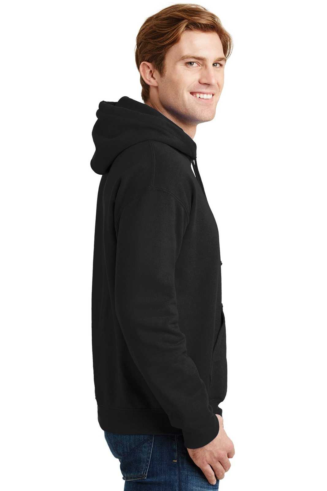 Gildan 12500 Dryblend Pullover Hooded Sweatshirt - Black - HIT a Double