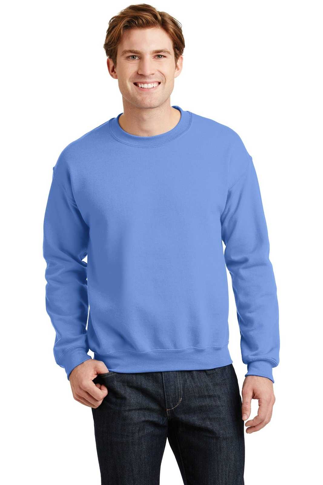 Gildan 18000 Heavy Blend Crewneck Sweatshirt - Carolina Blue - HIT a Double