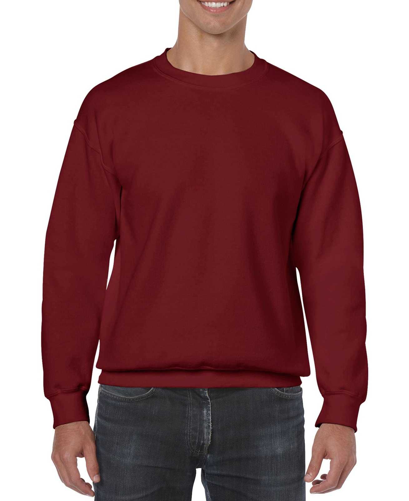 Gildan 18000 Heavy Blend Crewneck Sweatshirt - Garnet - HIT a Double