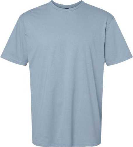 Gildan 64000 Softstyle T-Shirt - Stone Blue" - "HIT a Double
