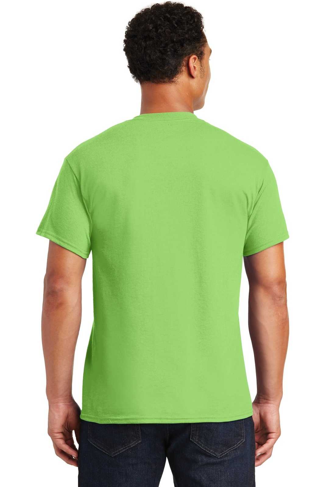 Gildan 8000 Dryblend 50 Cotton/50 Poly T-Shirt - Lime - HIT a Double