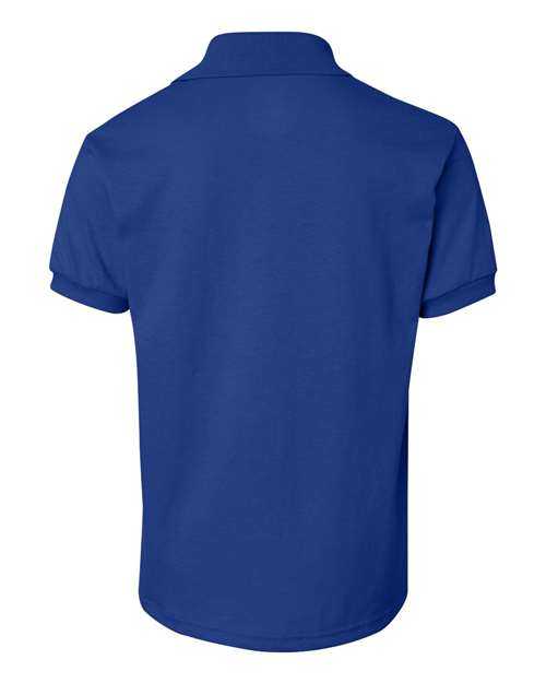 Hanes 054Y Youth Ecosmart Jersey Polo - Deep Royal - HIT a Double