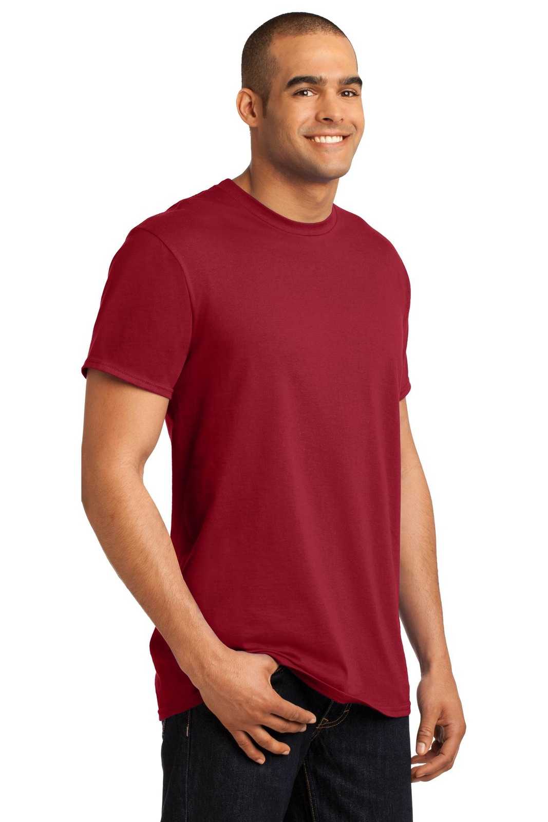 Hanes 4200 X-Temp T-Shirt - Deep Red - HIT a Double