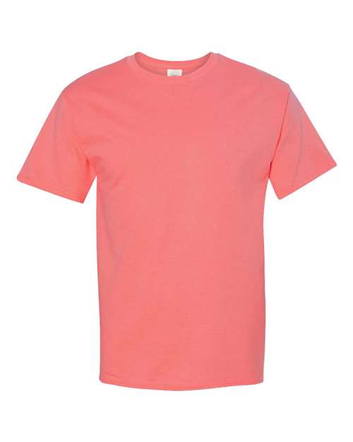 Hanes 5250 Authentic Short Sleeve T-Shirt - Charisma Coral - HIT a Double