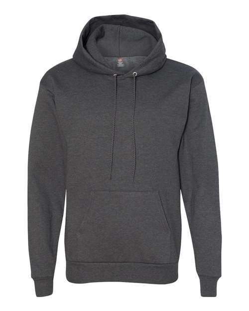 Hanes P170 Ecosmart Hooded Sweatshirt - Charcoal Heather - HIT a Double