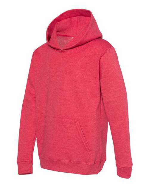 Hanes P473 Ecosmart Youth Hooded Sweatshirt - Heather Red - HIT a Double - 1
