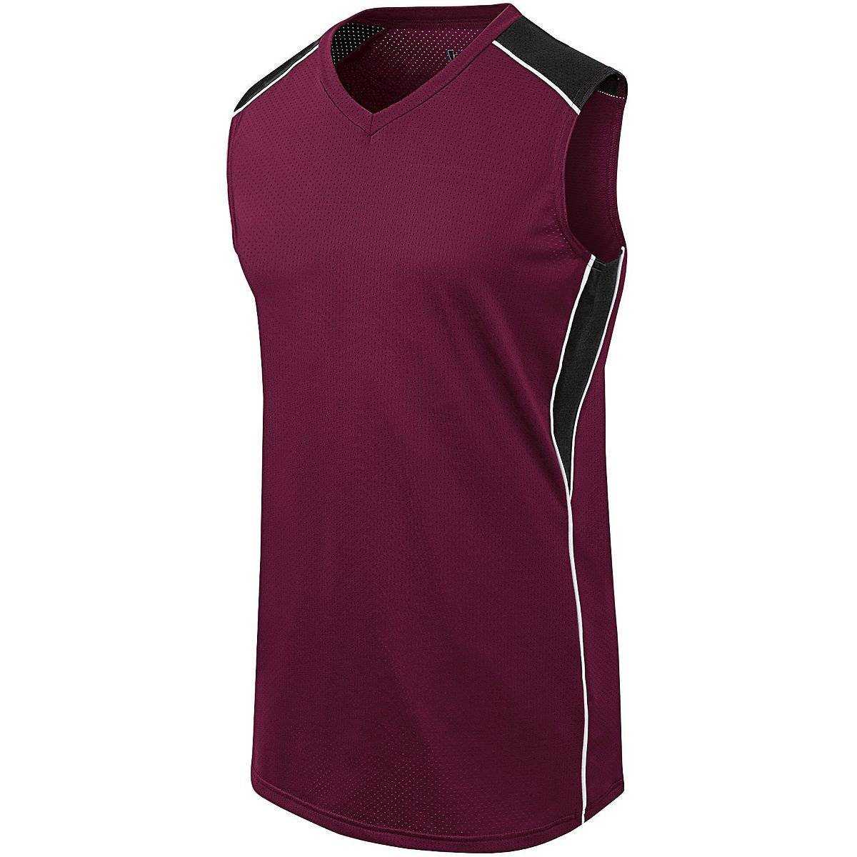 High Five 312163 Girls Dynamite Jersey - Maroon Black White - HIT a Double