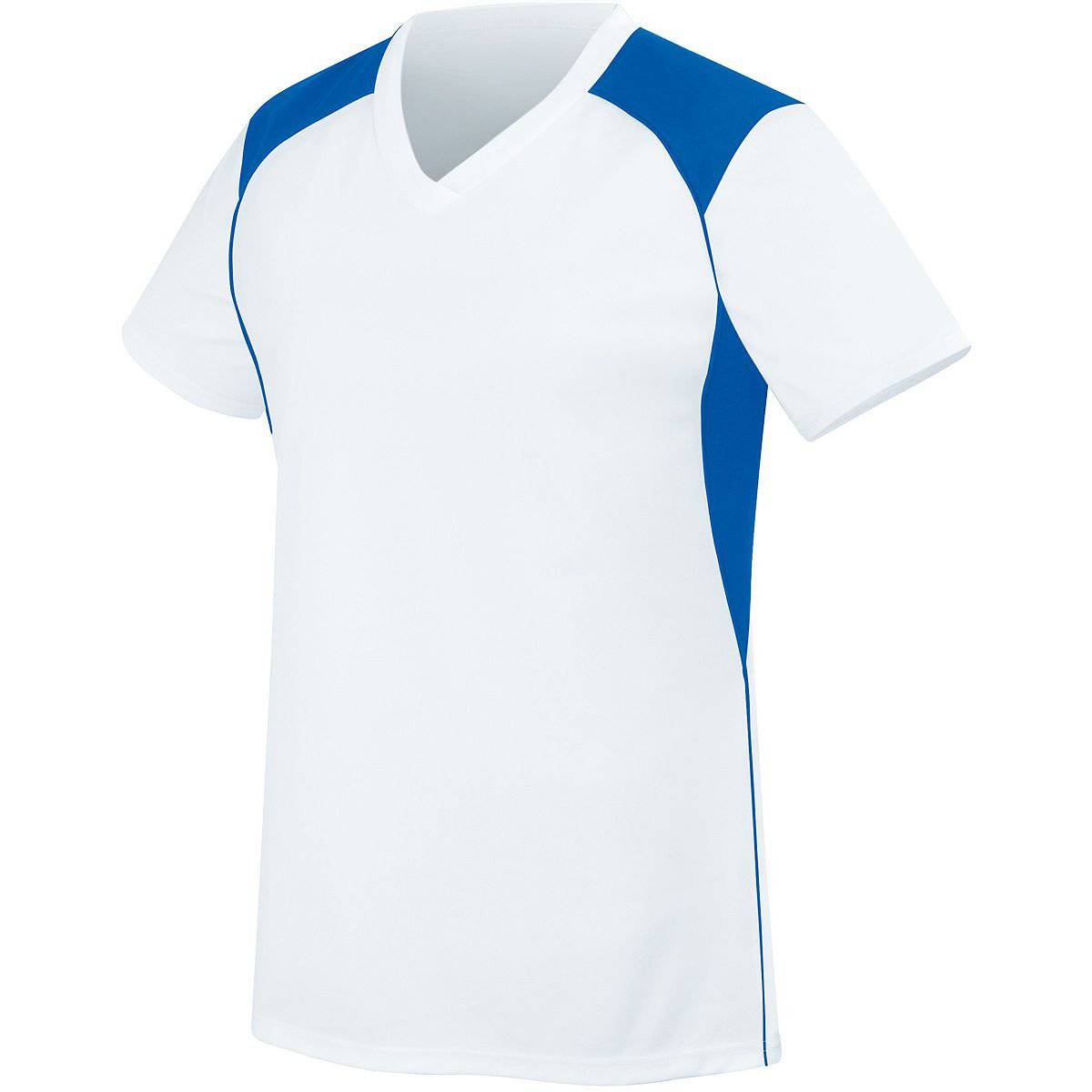 High Five 312182 Women's Lightning Jersey - White Royal - HIT a Double
