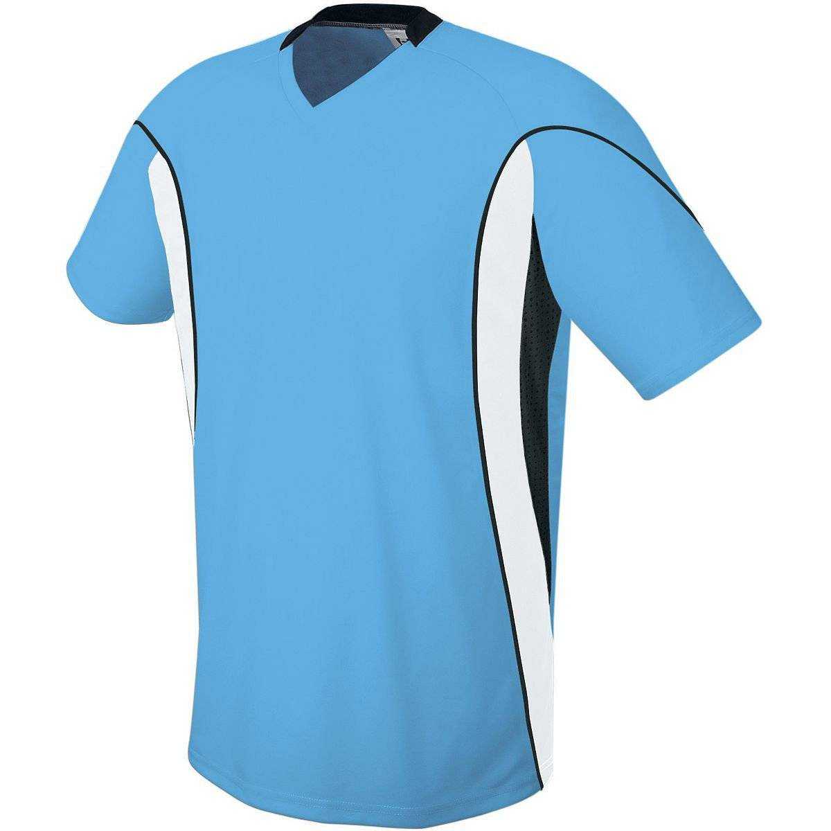 High Five 322740 Helix Soccer Jersey Adult - Columbia Blue White Black - HIT a Double