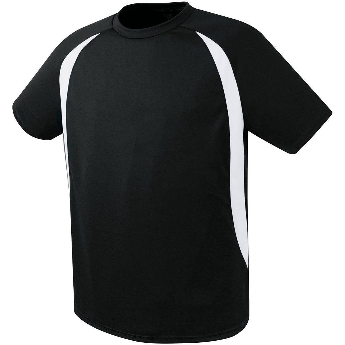 High Five 322780 Liberty Soccer Jersey Adult - Black White - HIT a Double