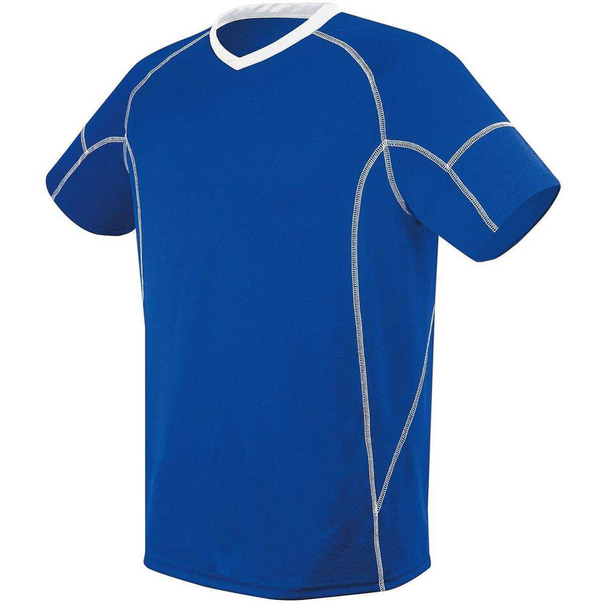 High Five 322820 Kinetic Jersey Adult - Royal White - HIT a Double