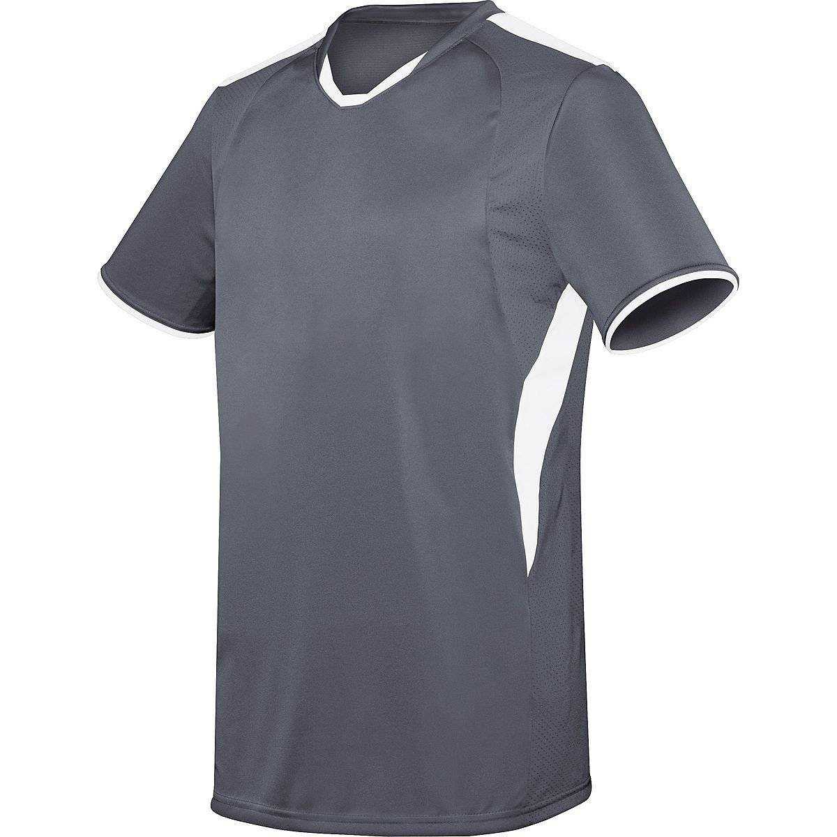 High Five 322890 Adult Globe Jersey - Graphite White - HIT a Double