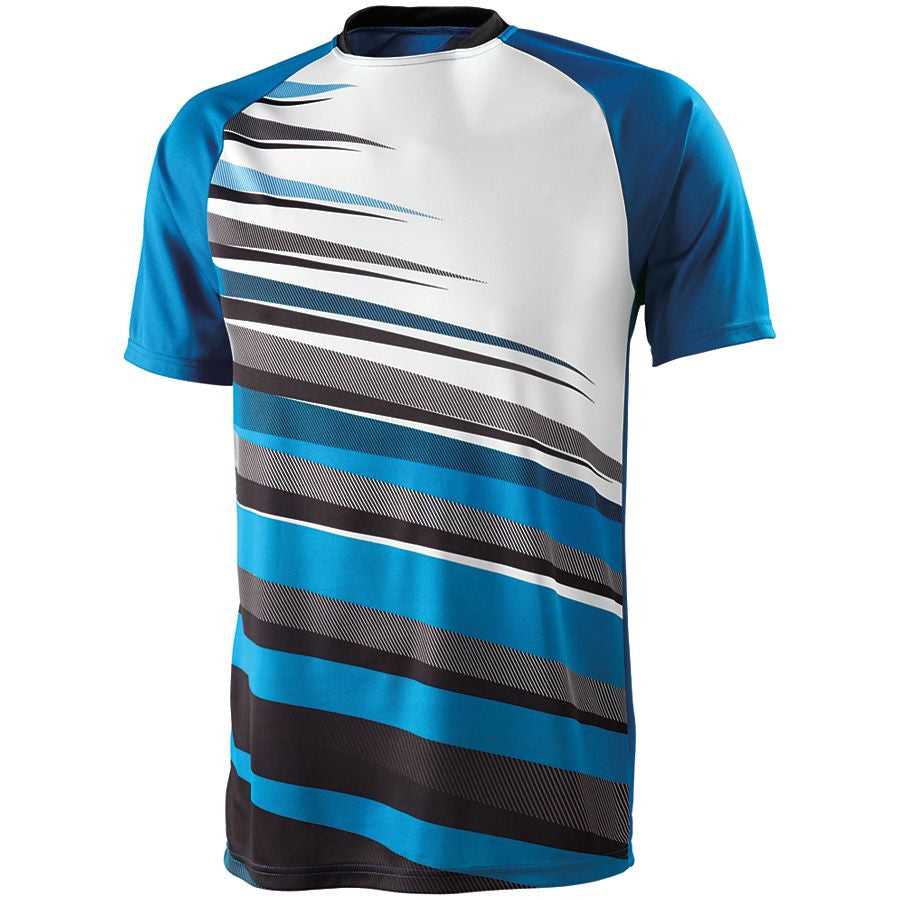 High Five 322910 Adult Galactic Jersey - Power Blue Black White - HIT a Double