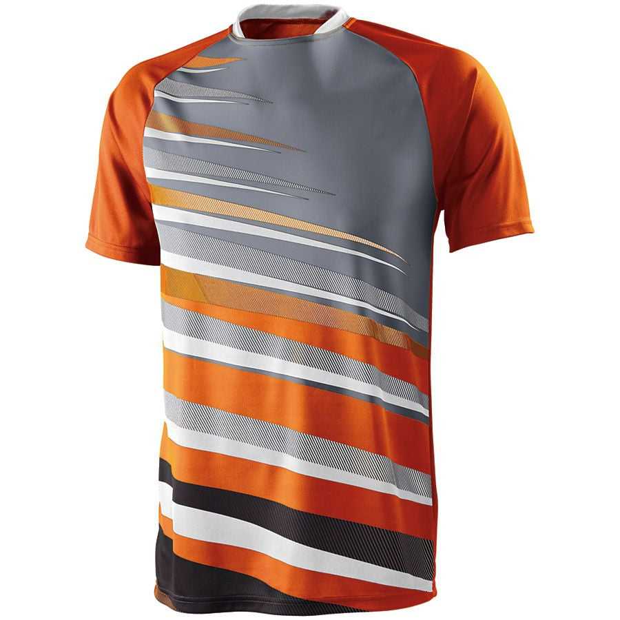 High Five 322911 Youth Galactic Jersey - Power Orange White Graphite - HIT a Double